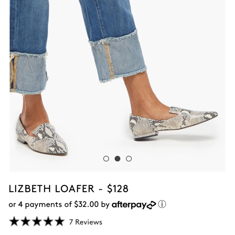 NWOT Able Lizbeth Snakeskin flats